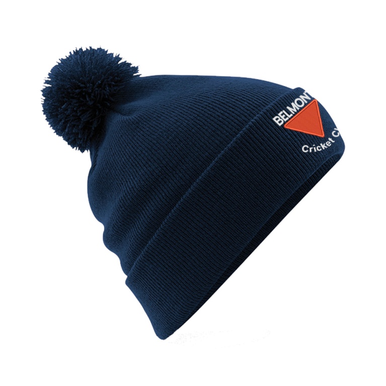 Belmont CC Original Pom Pom Beanie : Navy