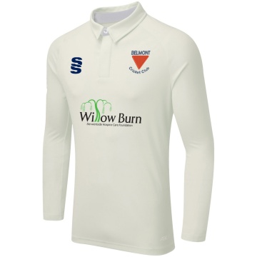 BELMONT CC DUAL LONG SLEEVE CRICKET SHIRT (WOMENS)-Ivory