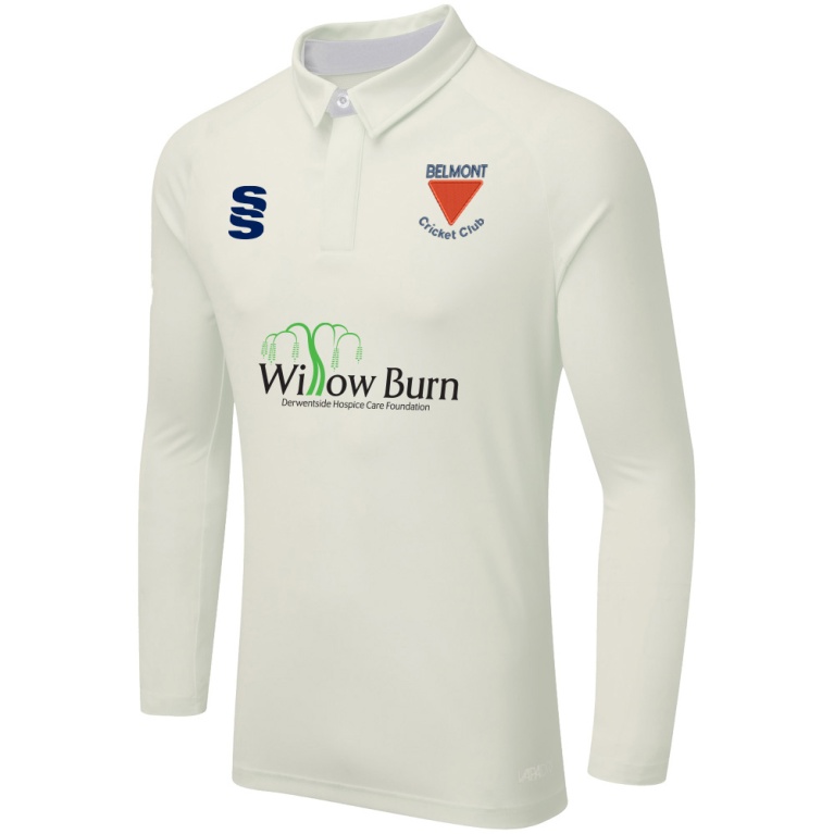 BELMONT CC DUAL LONG SLEEVE CRICKET SHIRT (WOMENS)-Ivory