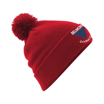 Belmont CC Original Pom Pom Beanie : Red